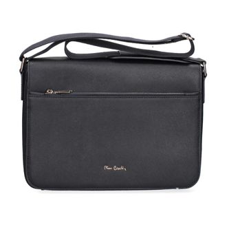 Pierre Cardin Frenzy Schoudertas - Heren - Tassen - Blauw - Maat: ONE Size Katoen