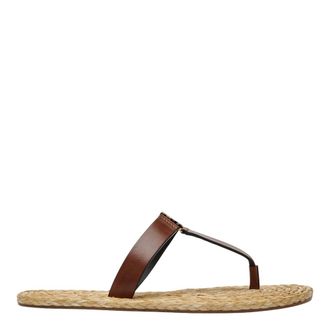 Saint Laurent Flip Flops, female, Brown, Size: 7 1/2 US Babylone 05 Sandals