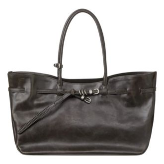 Marge Sherwood Buckled Suede Tote - Dames - Tassen - Zwart - Maat: ONE Size Su&egrave;de