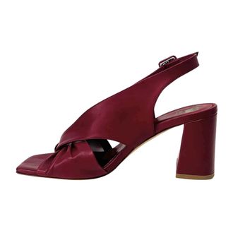 L'Arianna Larianna, Schoenen, Dames, Rood, 39 EU, Leer, Sandaal