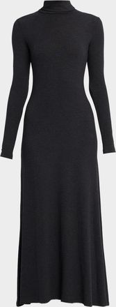 Staud Vanya Knit Turtleneck Maxi Dress