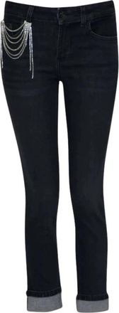 Liu Jo Bottom Up Monroe Jeans - Dames - Cropped Jeans - Zwart - W31 - Katoen - Jeans