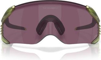 Oakley Gender Inclusive Velo Kato 52mm Rectangle Shield Sunglasses in Matte Transparent Fern/prizm at Nordstrom