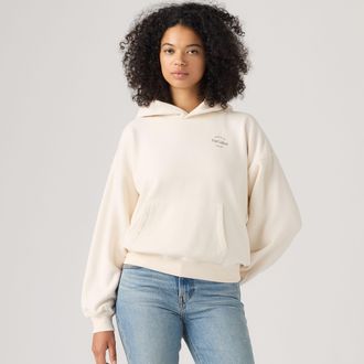 Levi's Graphic Vintage Boxy Hoodie - Womens - XS - White
