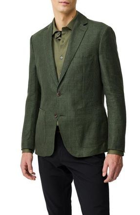 Rodd & Gunn The Cascades Slub Linen & Wool Sport Coat in Bayleaf at Nordstrom, Size Xxx-Large
