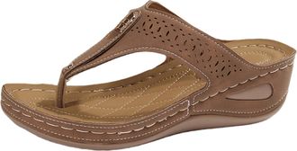 Generic Orthopedic Sandals For Women Arch Support Closed Toe Slip On Recovery Plantar Fasciitis Flip Flops for Women Outdoor Walking Beach Ladies Arch Support