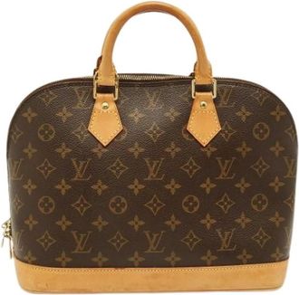 Louis Vuitton Pre-owned Handbags, female, Brown, Size: ONE SIZE Pre-owned Coated Canvas Handbag