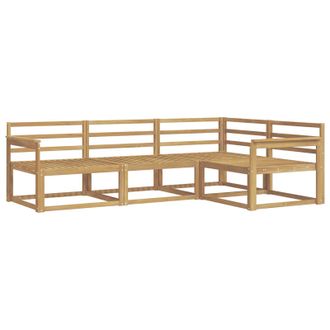 vidaXL Conjunto De Sof&aacute;s De Exterior 4 Pcs Blanco Vidaxl