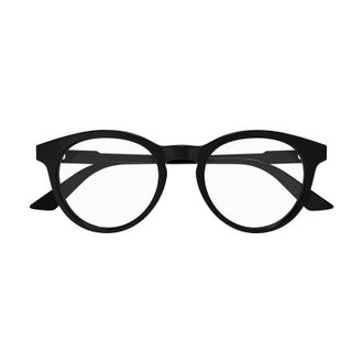Gucci Round-Frame Acetate Eyeglasses - Black