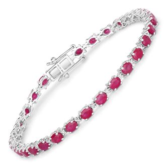 Diana M. Jewels Mozambique Ruby ( Better ) Oval 4x3mm - 29Pcs + White Diamond F/C Round 1.20mm( I1-I2/I color ) - 29Pcs ( Box Lock With Double Safety )