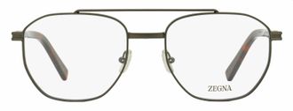 Ermenegildo Zegna EZ5285 Geometric Pilot Metal Eyeglasses - Gray