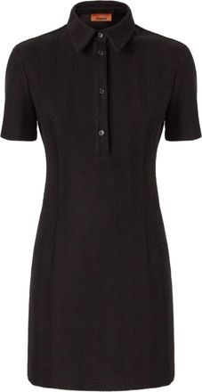 Missoni Abito corto con motivo a zigzag - Nero