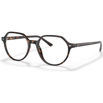 Ray-Ban 49mm Round optical glasses in Tortoise at Nordstrom