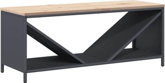 vidaXL Le&ntilde;ero Con Tablero De Madera Antracita 100,5x35,5x40 Cm Vidaxl