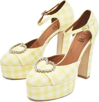 Malone Souliers Pumps a quadri Pre-owned - Giallo