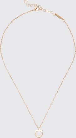 Ferragamo Collana Gancini in ottone con ciondolo scorrevole