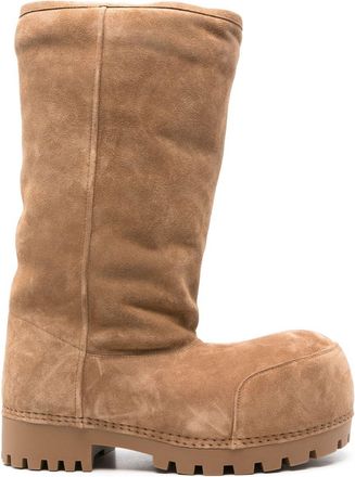 Balenciaga Alaska boots - women - Calf Leather/Rubber/Fabric - 40 - Brown