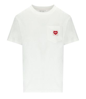 Carhartt Work in Progress T-SHIRT W S/S POCKET HEART BIANCA CARHARTT WIP