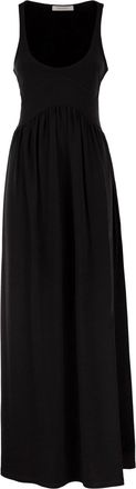 Sportmax Maxi Dress In Stretch Jersey Cr&ecirc;pe With Open Back