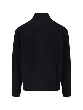 C.P. Company Wool Full-Zip Sweater - Black