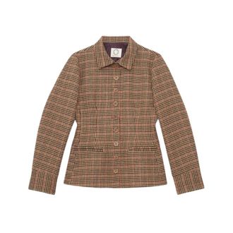 Ines De La Fressange Georges Checked Jacket - Jackets - Mujer - Beige - 2XS