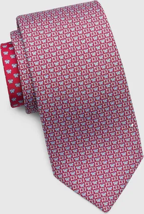 Ferragamo Men & apos;s Brigitte Gancini Butterfly Silk Tie