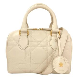 Dior Pre-owned Vintage Handbag - Dames - Pre-owned - Beige - Maat: ONE Size Leer