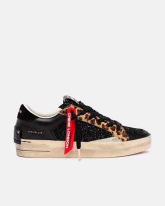 Crime London SK8 DELUXE BLACK CHEETAH