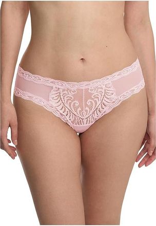 Natori Feathers Hipster Womens Underwear Pink Sky : M (Womens 10-12), Cotton/Lace/Lycra
