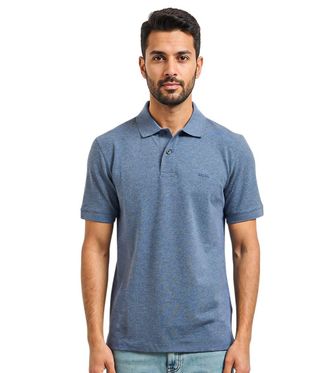 HUGO BOSS Blue Shirt Collar Polos