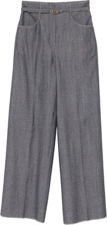 Agnona Straight broek - Grijs