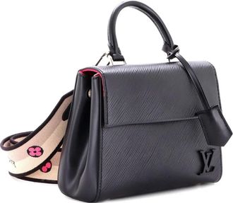 Louis Vuitton Cluny Top Handle Bag Epi Leather Mini satchel - Nero