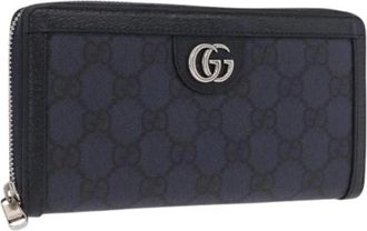 Gucci Pre-owned Wallets, female, Blue, Size: ONE SIZE Pre-owned Vintage Long Wallet