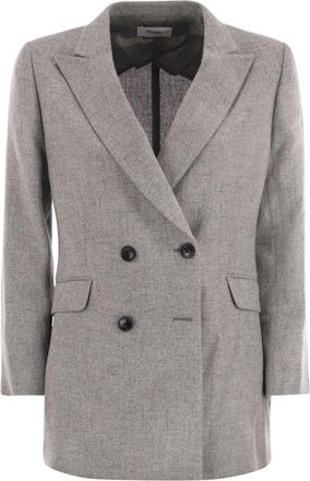 Saulina Milano Anita - Double-Breasted Wool And Linen Blazer