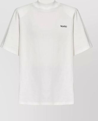 The Attico silk blend crew neck short sleeve top