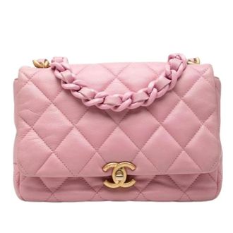 Chanel Pre-owned Candy Crossbody Bag - Dames - Pre-owned - Roze - Maat: ONE Size Leer