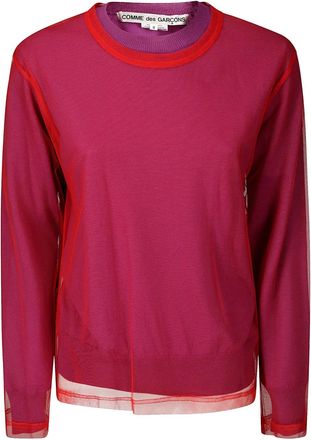 Comme Des Garçons Top a doppio strato - Viola