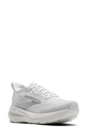 Brooks Glycerin 23 Running Shoe in White/Oyster/Silver at Nordstrom, Size 9.5