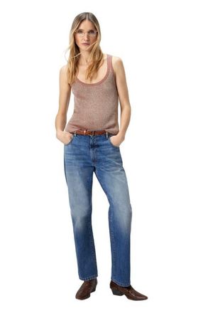 Missoni Tank Top In Viscose And Lam&eacute; Blend in Pink Lam&eacute; at Nordstrom, Size 44 It