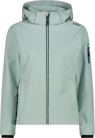 F.lli Campagnolo Softshell Jacket Zip Hood Softshelljacke für Damen | grau/türkis
