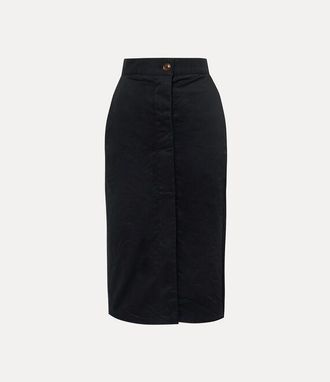 Vivienne Westwood Trouser Skirt Cotton Twill Black 42 Women