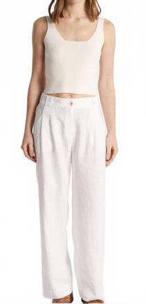 Maison Montagut Danielle Trousers In Ecru