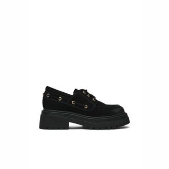Steve Madden Womens Suede Detroit 015 Loafer - Black - Size UK 5