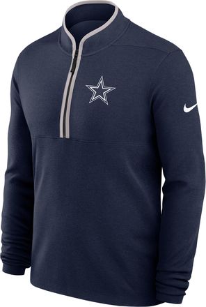 Nike Dallas Cowboys Logo Victory Nike Mens Dri-FIT NFL 1/2-Zip Long-Sleeve Top in Blue | 034309IV7RD-R48