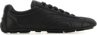 Prada Black Leather Sneakers