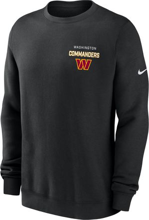 Nike Washington Commanders Draw Block Club Nike Mens NFL Pullover Crew in Black | NKPV00A9E-KU0