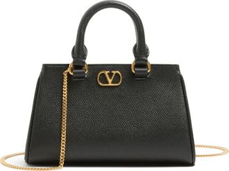 Valentino Garavani Black VLogo Mini Satchel