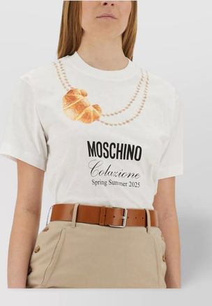 Moschino logo print cotton t-shirt