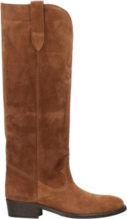 Via Roma 15 Over-knee Boots - Dames - Cowboylaarzen - Bruin - 36 EU - Leer - Schoenen