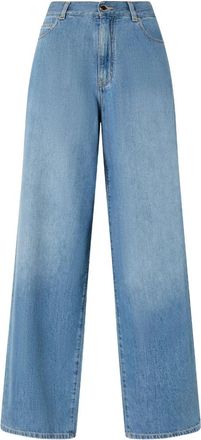 Pinko Wijde Jeans - Dames - Loose Fit Jeans - Blauw - W29 - Denim - Jeans